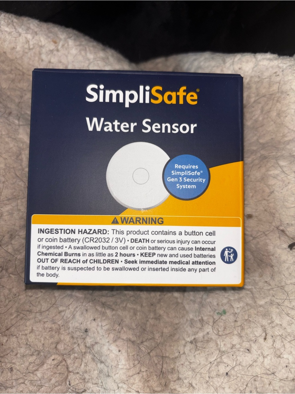 SimpliSafe Water Sensor WT3 Gen 3 Home Security Leak Detector